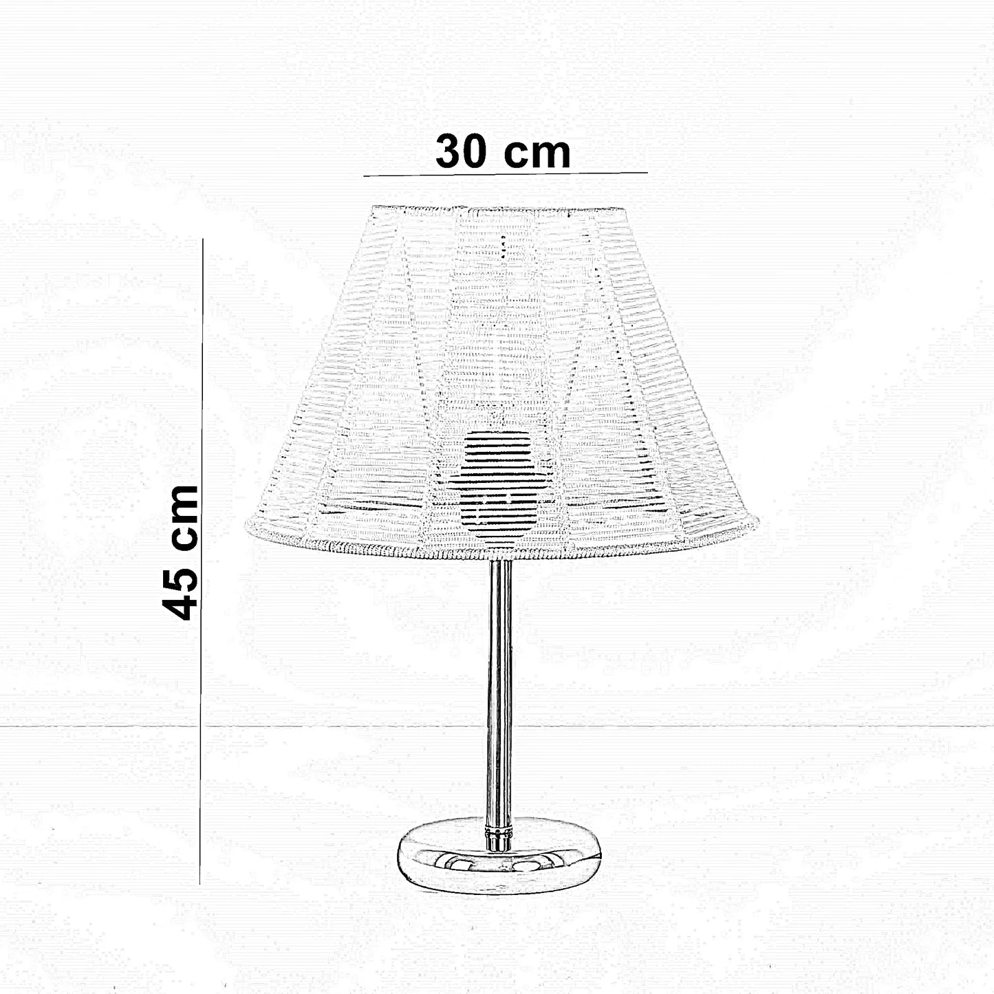 أباجورة معدن، 30*45 سم