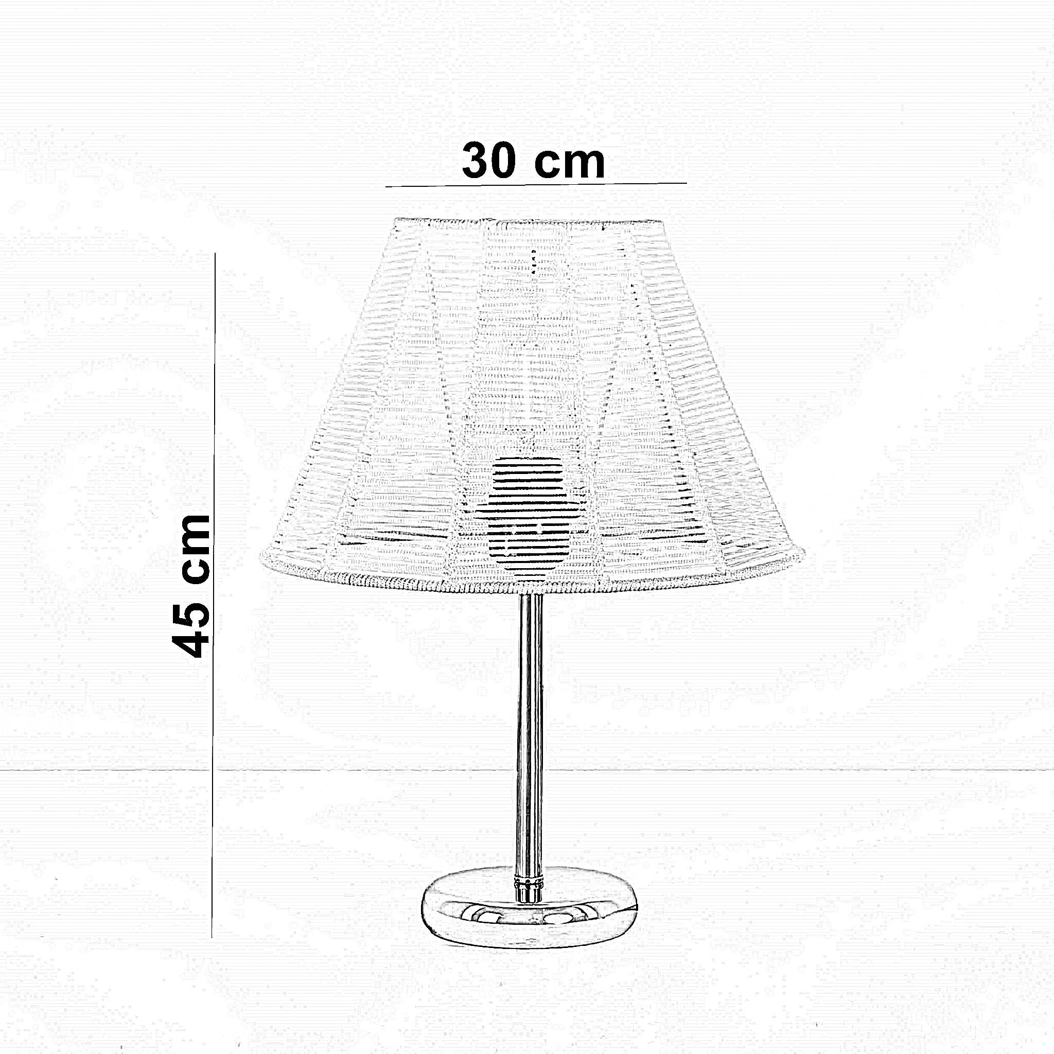 أباجورة معدن، 30*45 سم