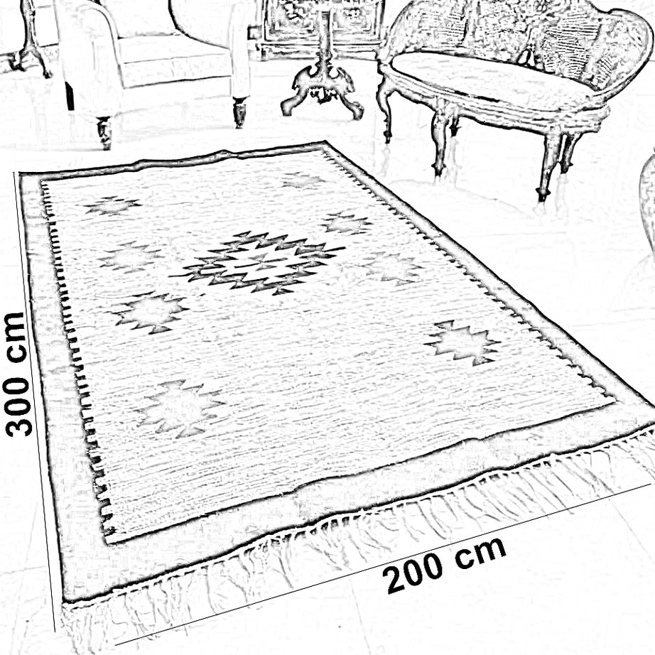 سجادة صوف، 200*300 سم