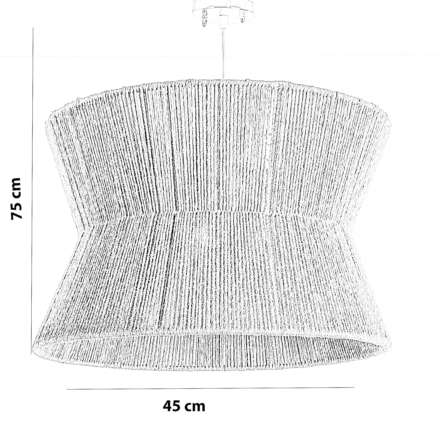 نجفة قماش، 45*75 سم