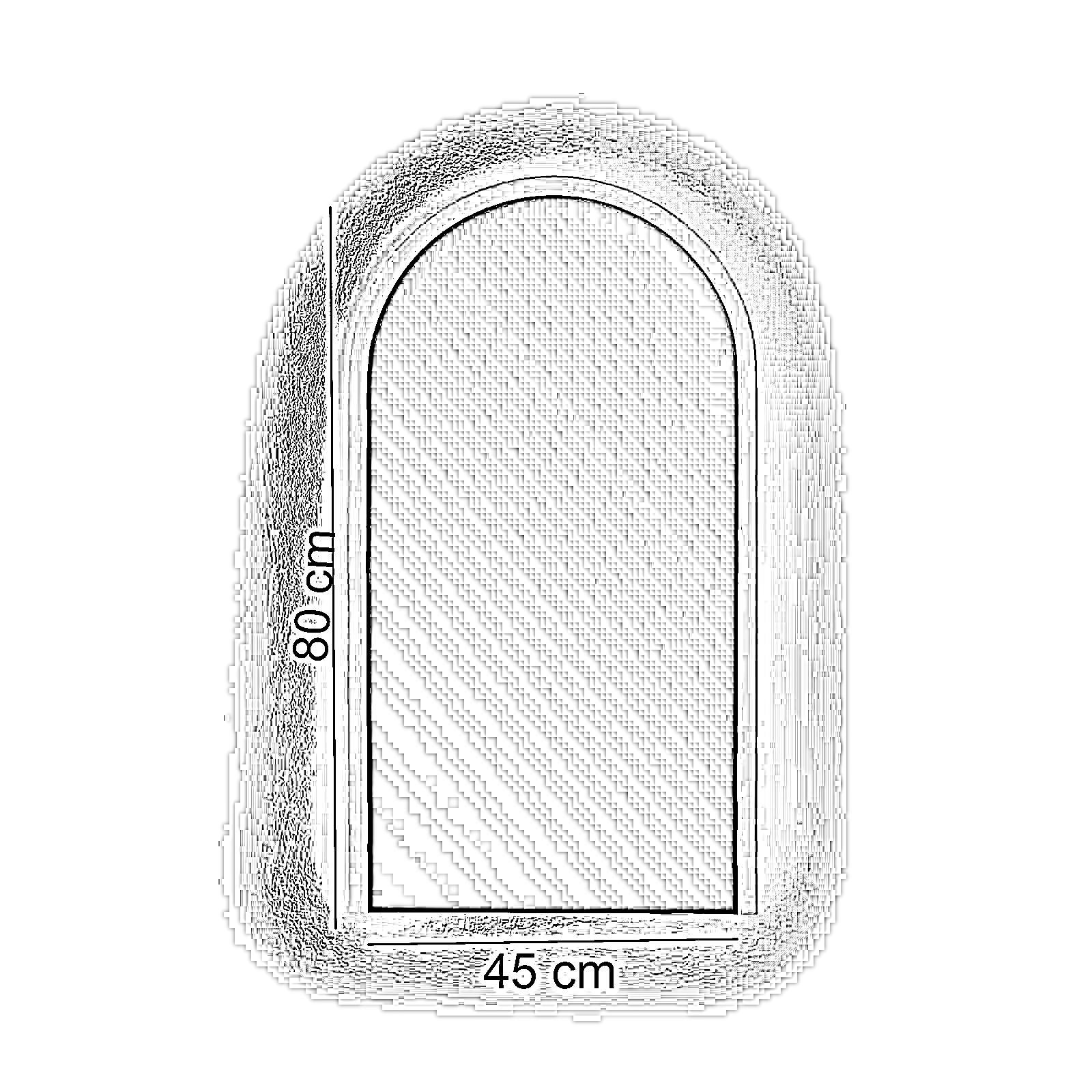 مرايا حائط بإضاءة، 45*80 سم