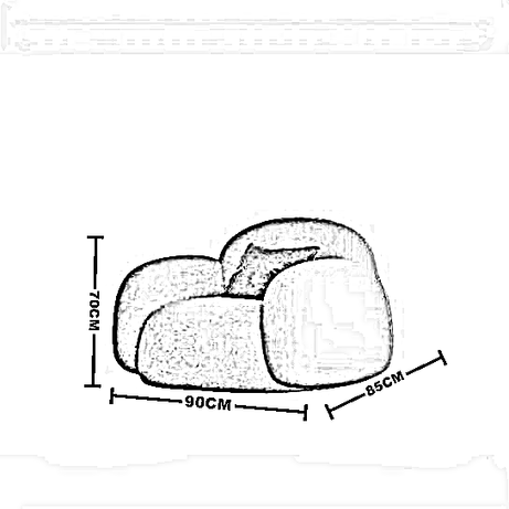 طقم كنبه مع كرسي خشب طبيعي، قطعتين