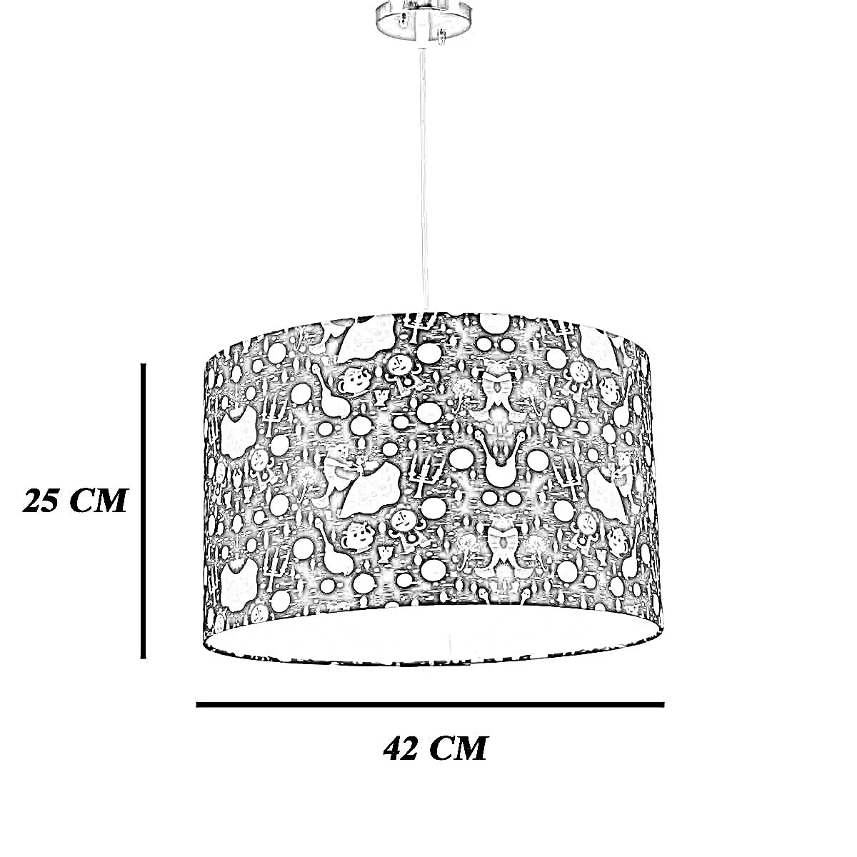 نجفة قماش، 42*25 سم