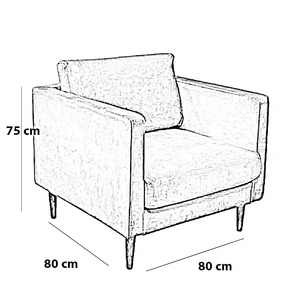 كرسي خشب زان، 80*80*75 سم