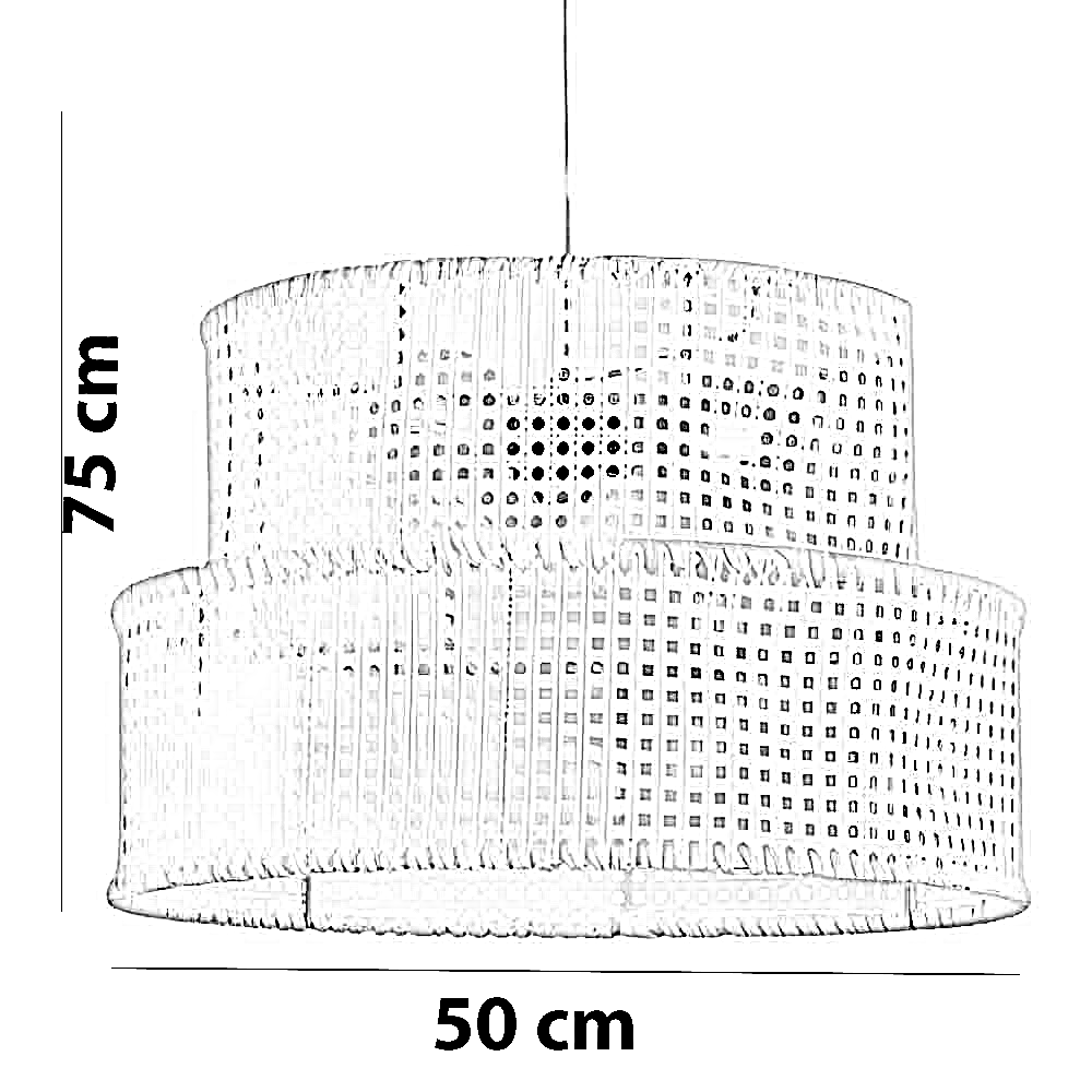نجفة راتان، 50*75 سم
