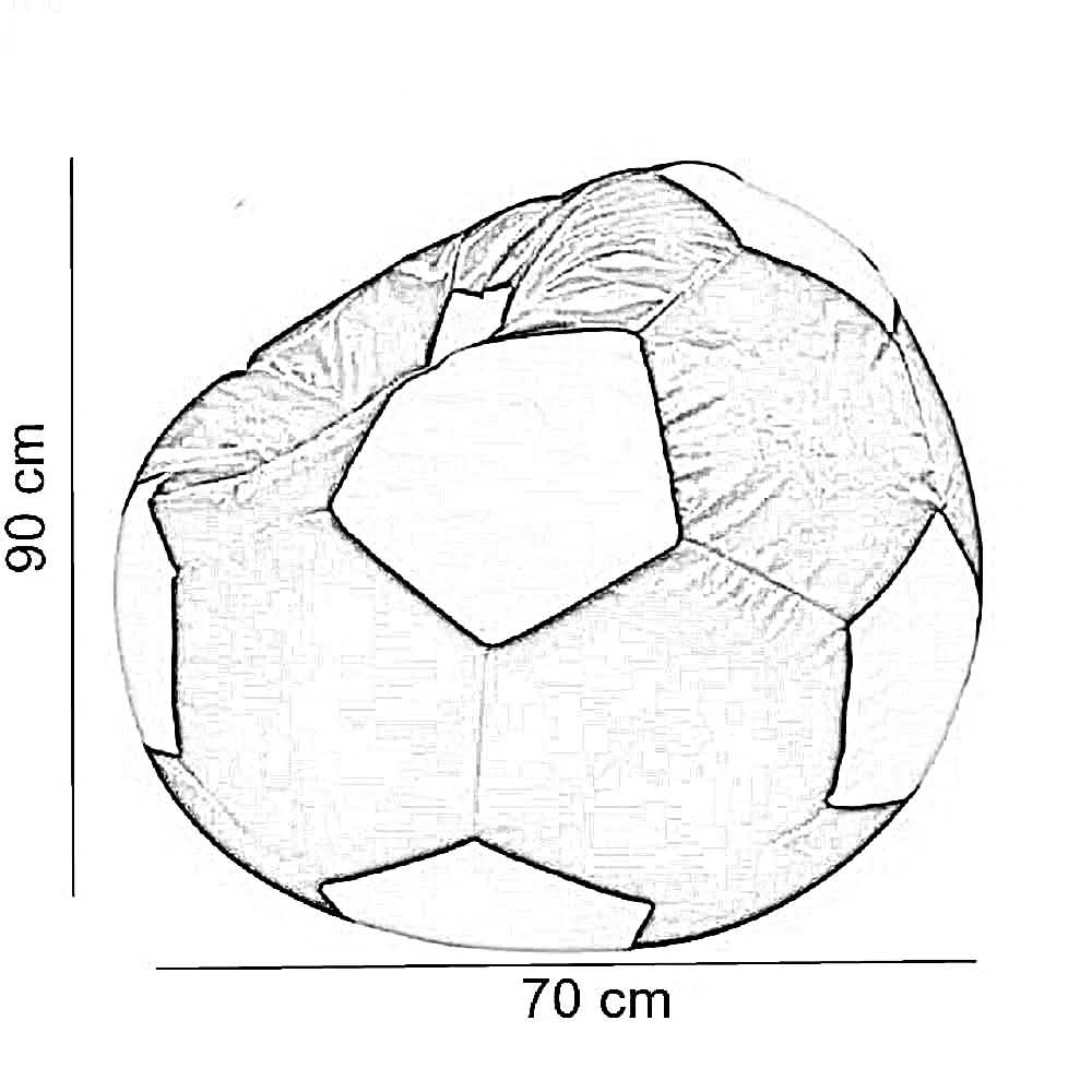 بين باج وتر برووف ، 70*90 سم - أزرق × أبيض