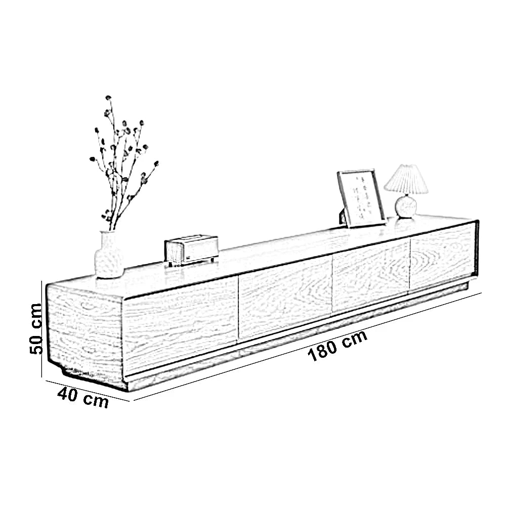 ترابيزة تليفزيون خشب كونتر، 180*40*50 سم