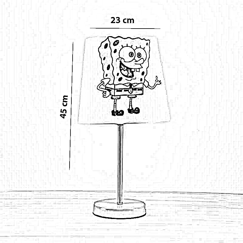 أباجورة أطفال معدن، 23*45 سم