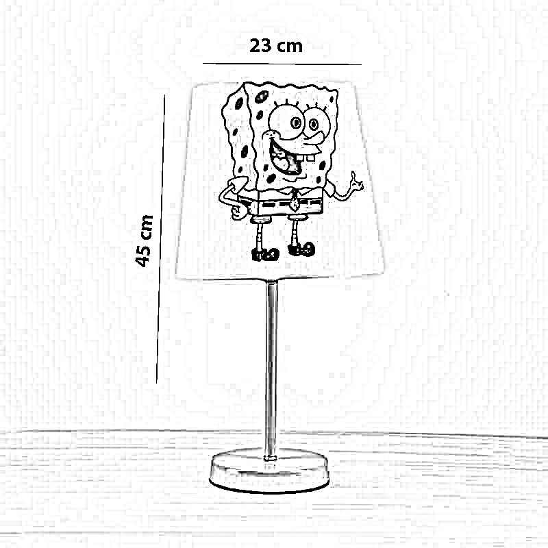 أباجورة أطفال معدن، 23*45 سم