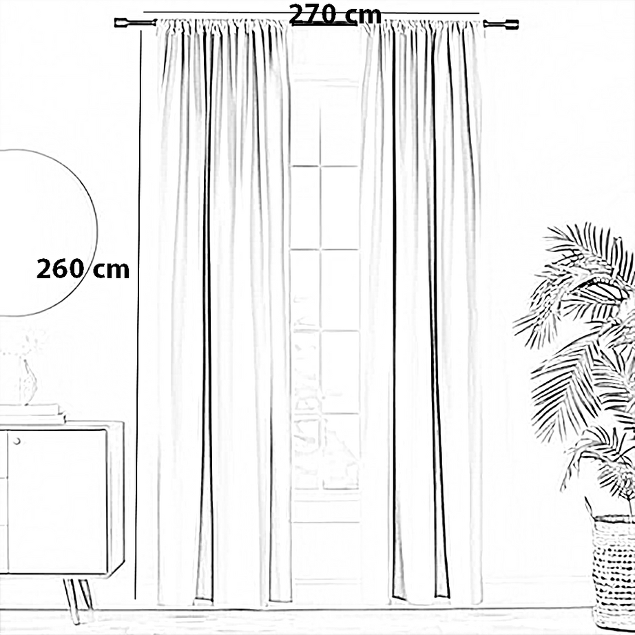 ستارة بوليستر، 270*260 سم