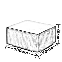 طقم للحدائق معدن و راتان ، 4 قطع