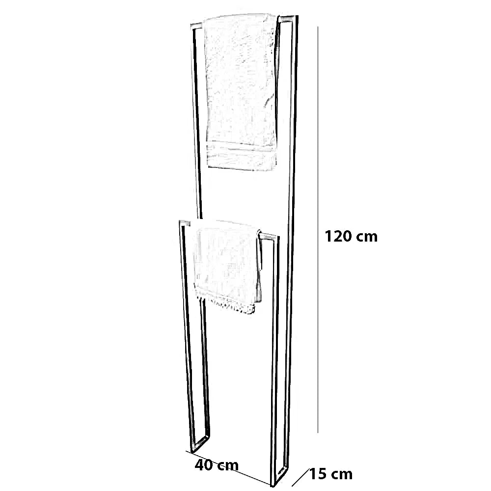 حامل مناشف ستيل، 40*15*120 سم