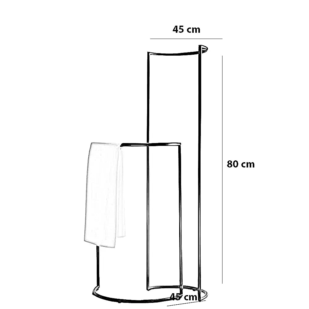 حامل مناشف ستيل، 45*45*80 سم