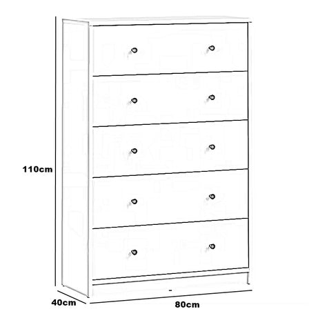 وحدة تخزين ، خشب ام دي اف، 80*40*110 سم