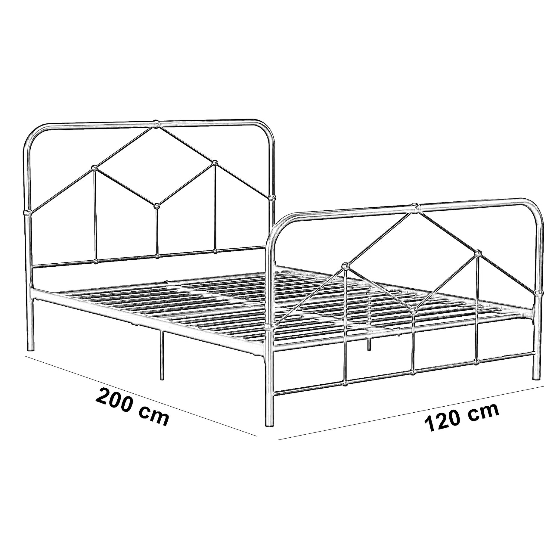 سرير معدن، 120*200 سم