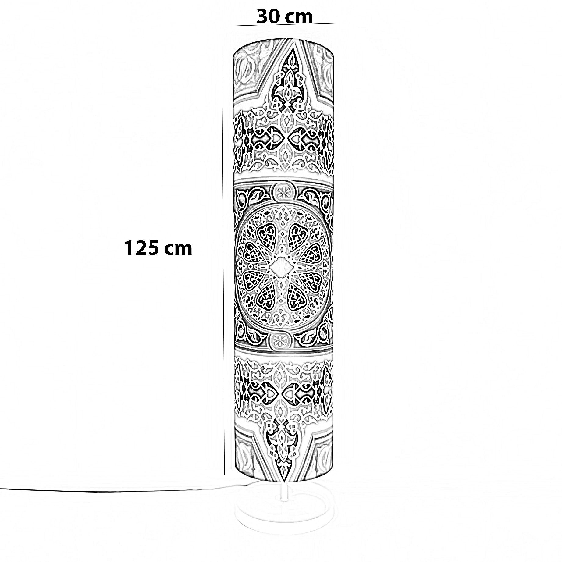 أباجورة رمضانية قماش، 30*125 سم