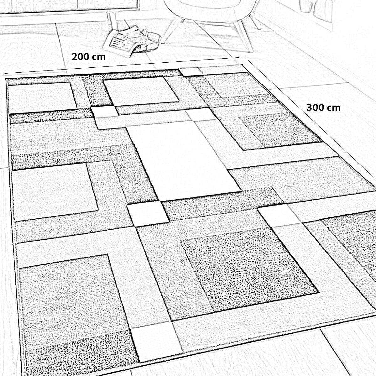 سجادة قطن و حرير، 200*300 سم