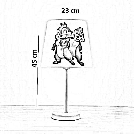 أباجورة أطفال معدن، 23*45 سم