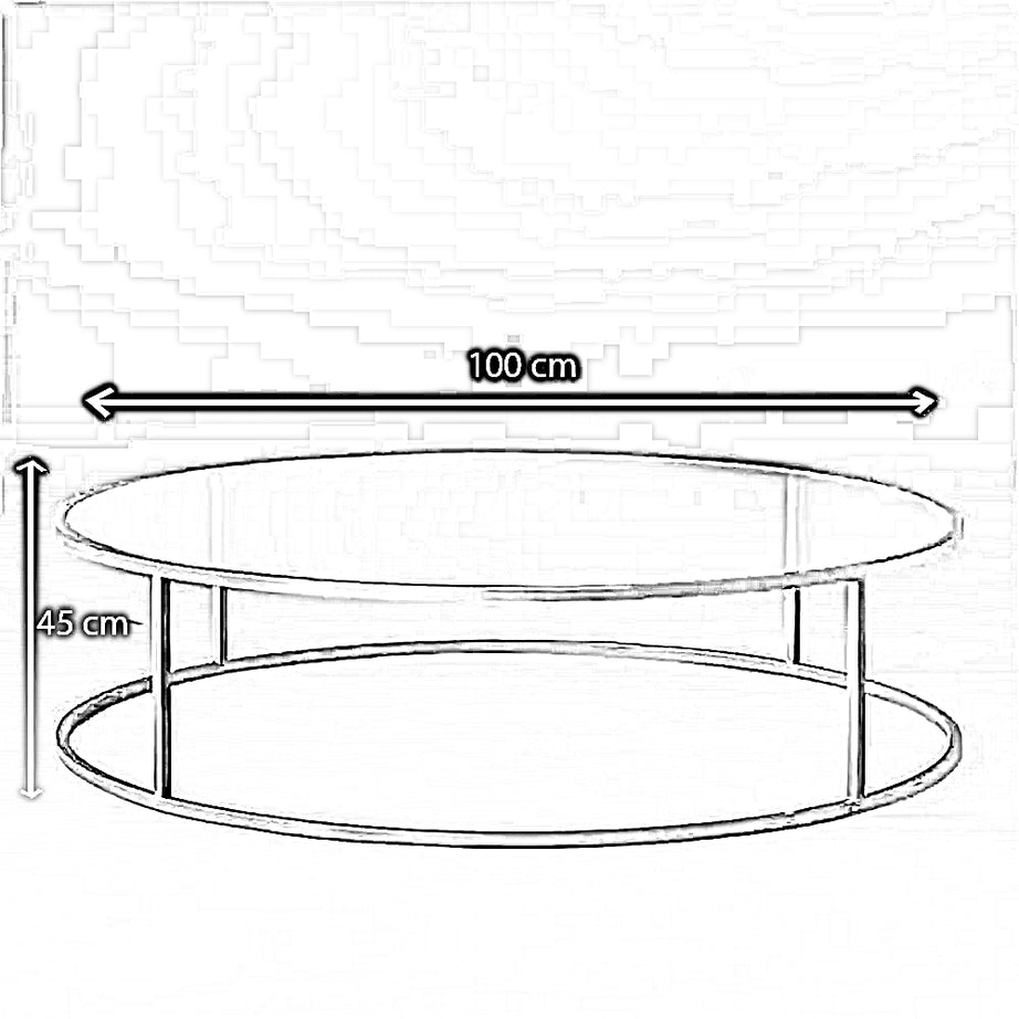 ترابيزة قهوة ستيل، 100*45 سم