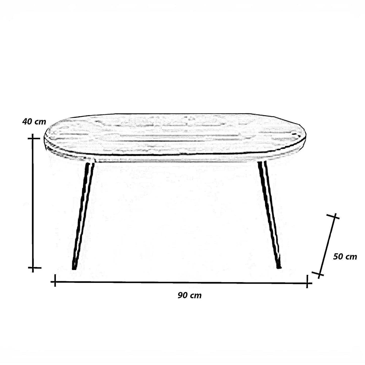 طقم للحدائق معدن و راتان، 3 قطع