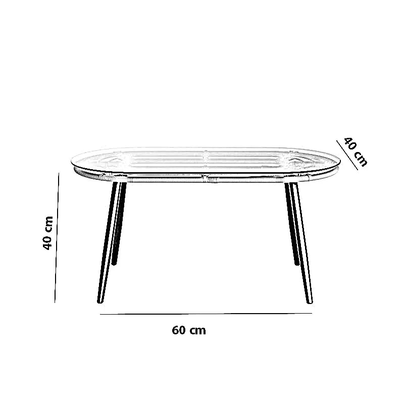 طقم خارجي ستيل و راتان، 4 قطع
