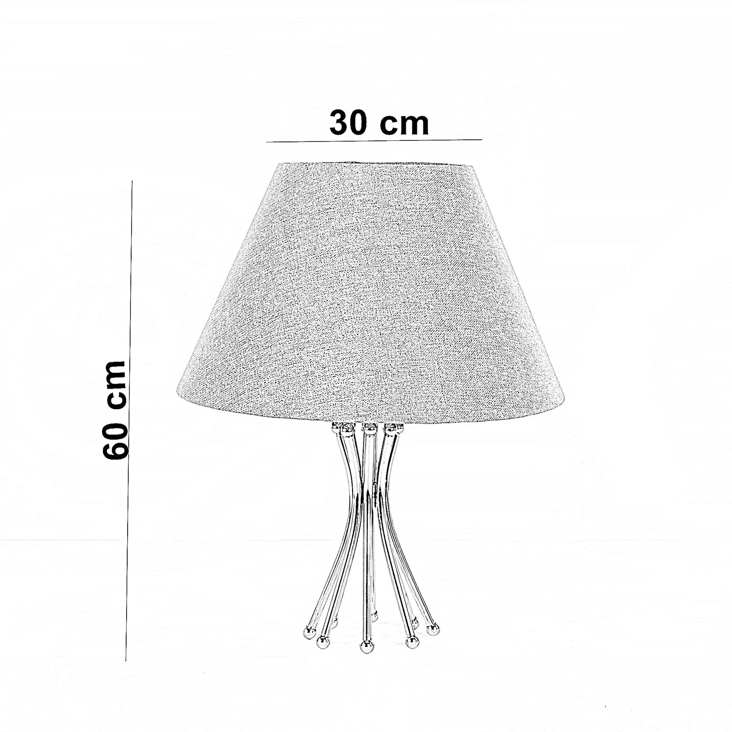 أباجورة معدن، 30*60 سم