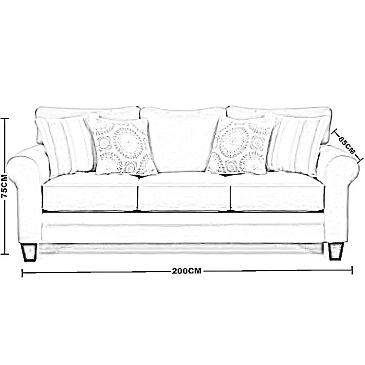 طقم كنب خشب زان، قطعتين