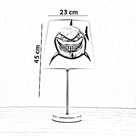أباجورة أطفال معدن، 23*45 سم
