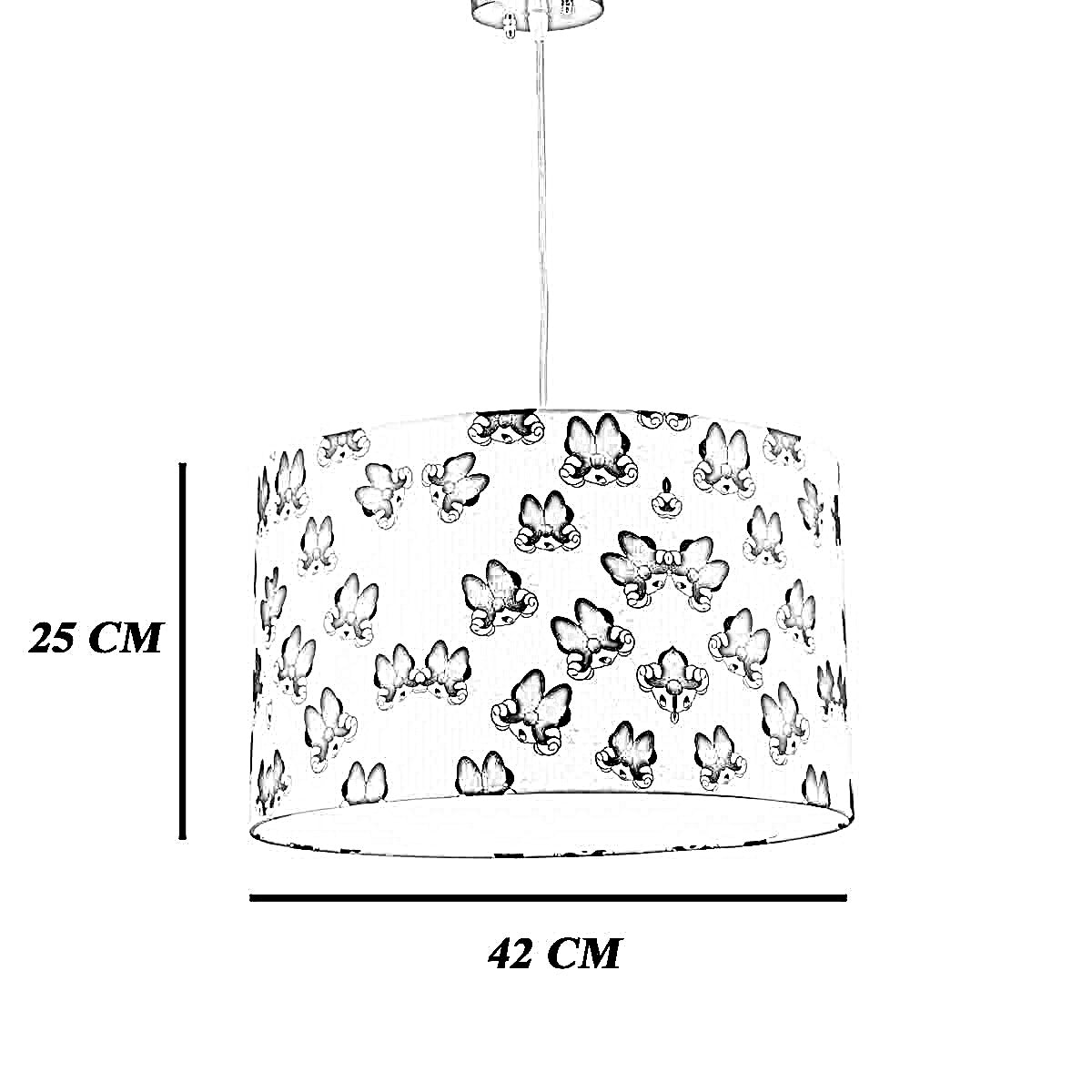 نجفة قماش، 42*25 سم