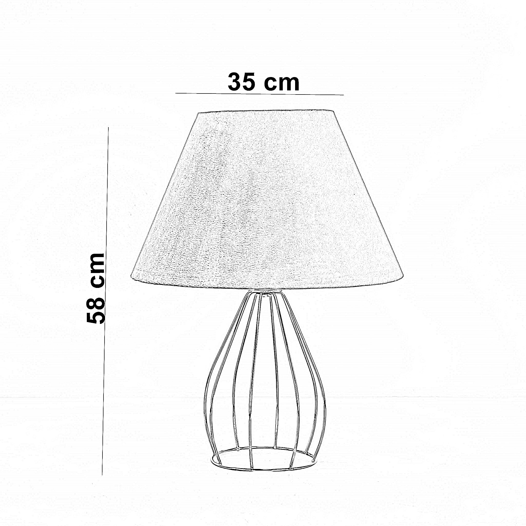أباجورة معدن، 35*58 سم