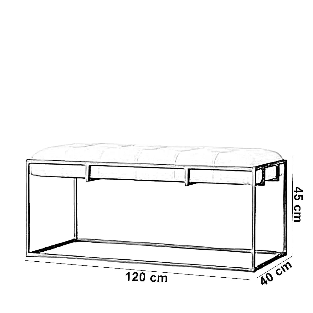 بانكيت معدن، 120*40*45 سم