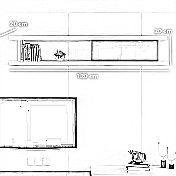 طقم ترابيزة تليفزيون مع ترابيزة قهوة، خشب ام دي اف - 3 قطع