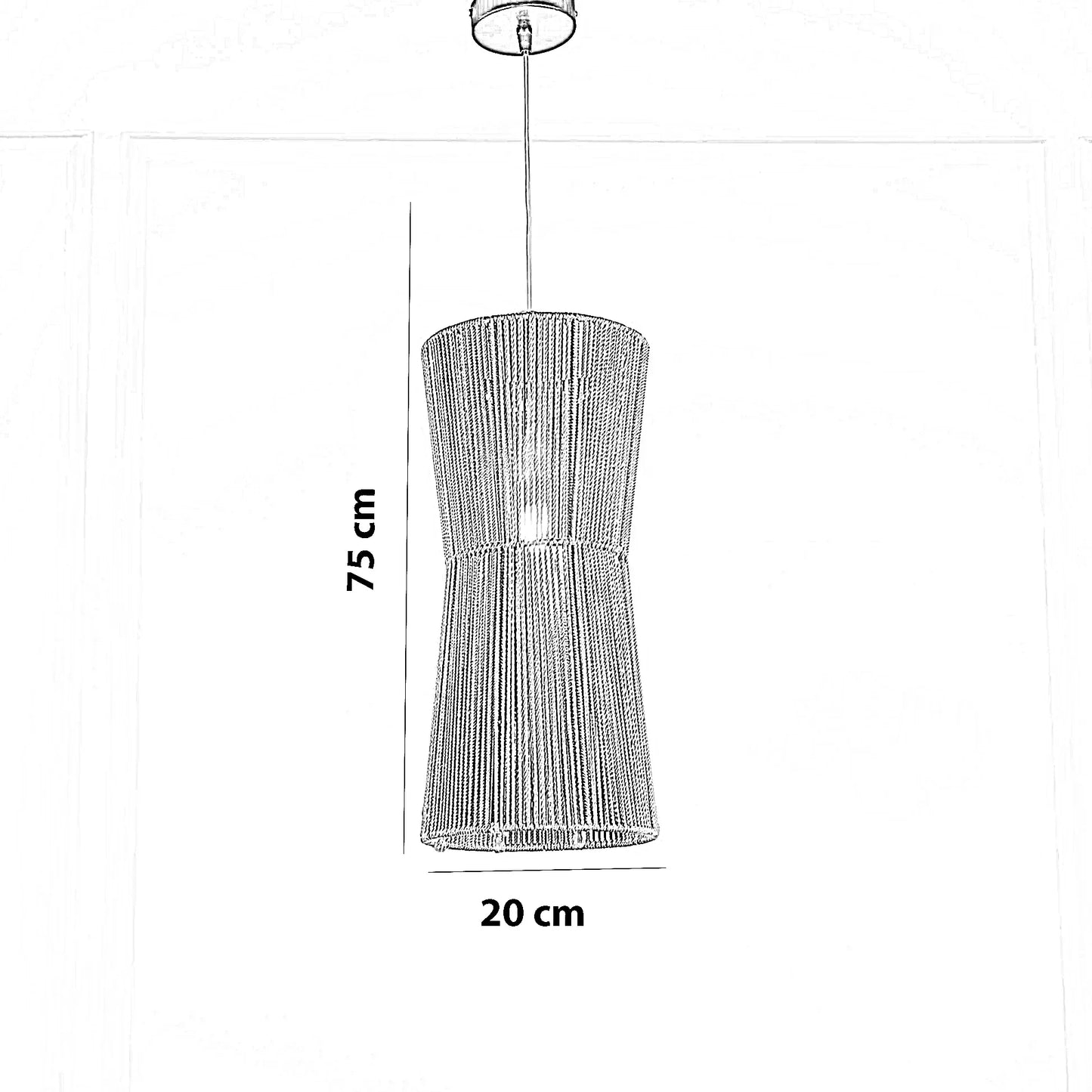 نجفة قماش، 20*75 سم