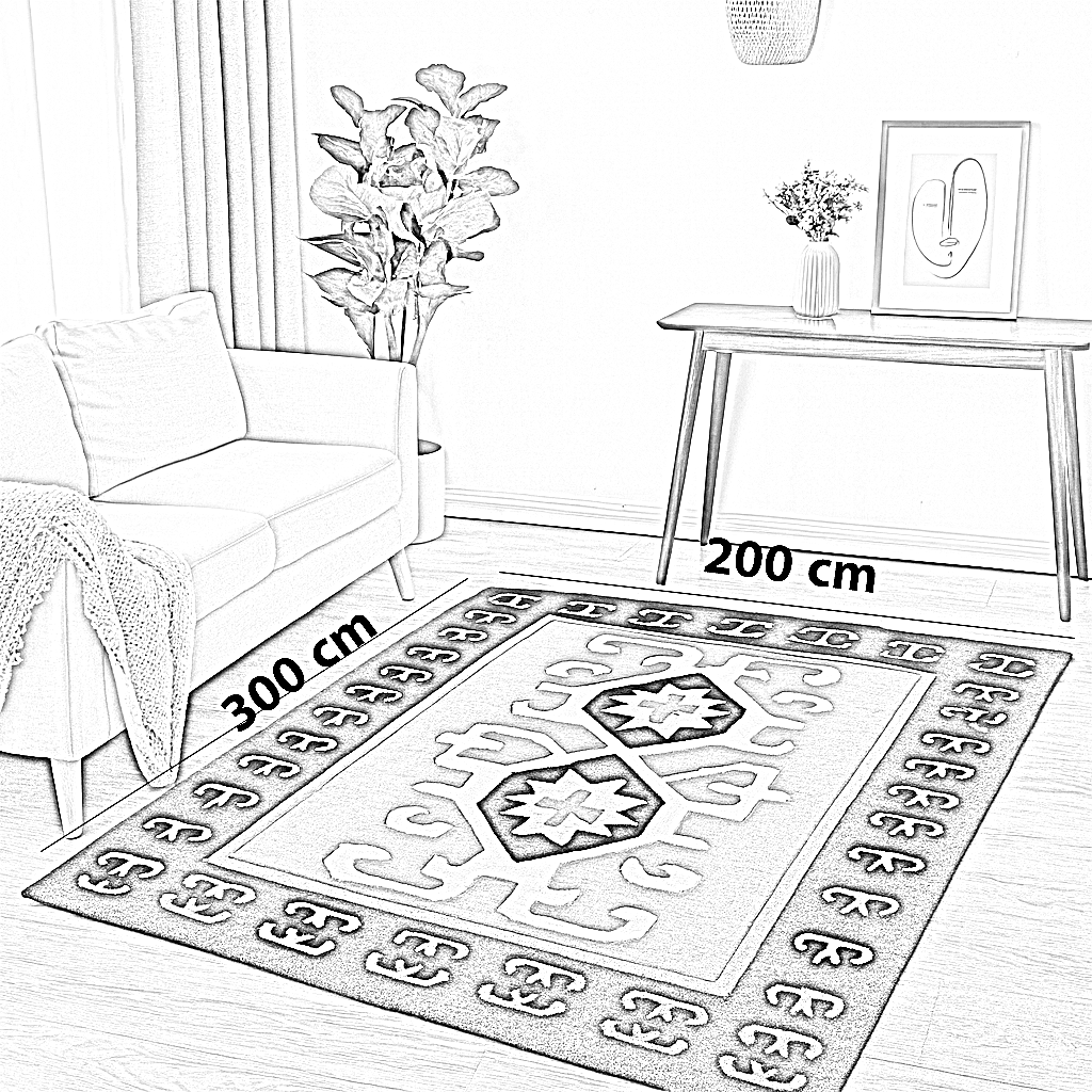 سجادة قطن و حرير، 200*300 سم