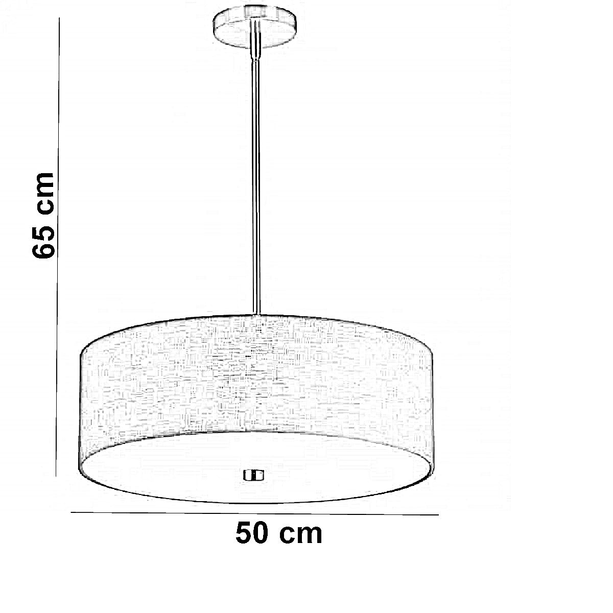 نجفة معدن، 50*65 سم