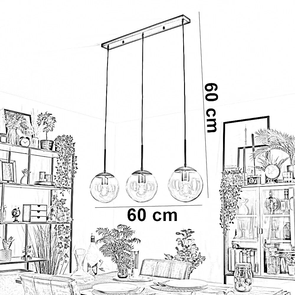 نجفة سقف ستيل و زجاج، 60*60 سم