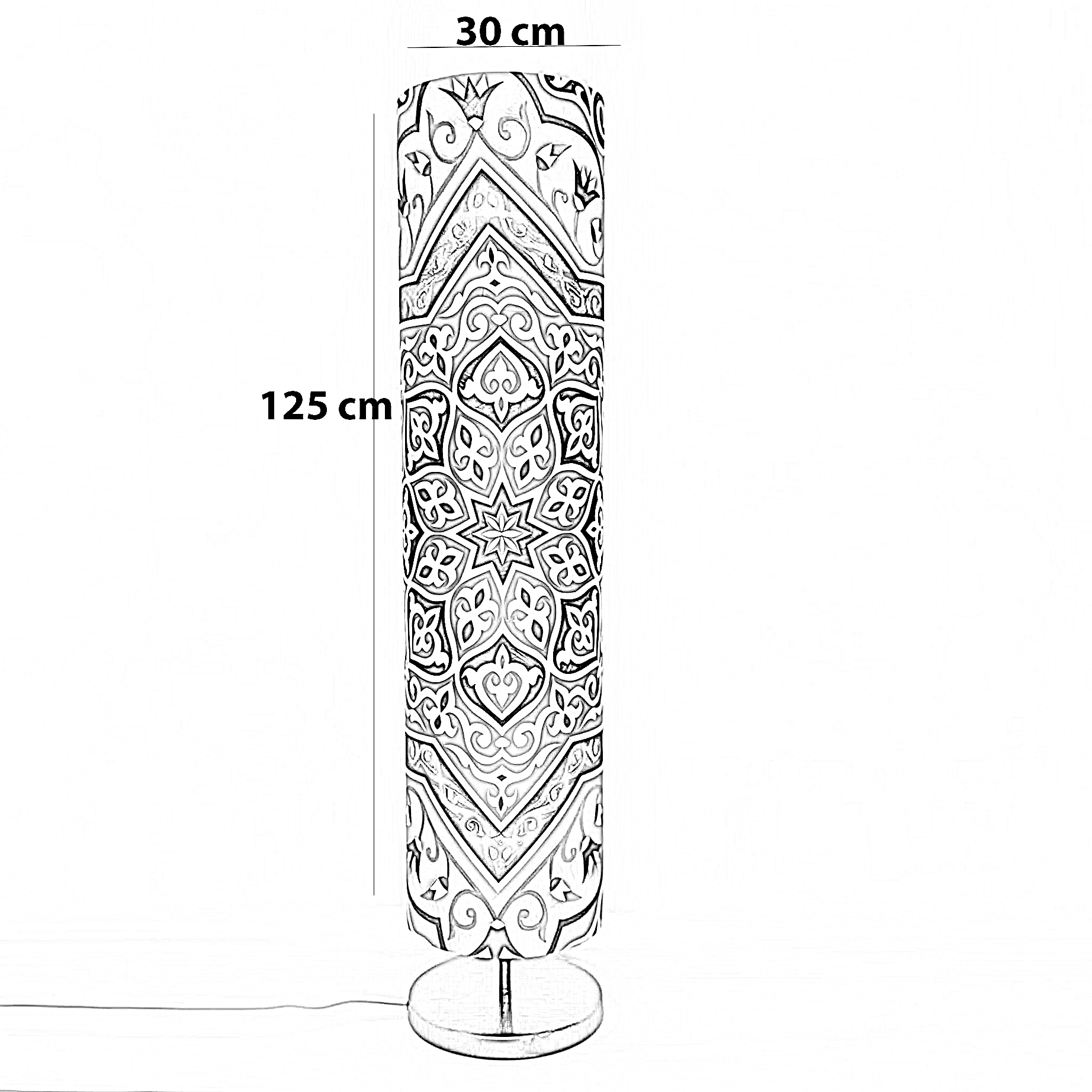 أباجورة رمضانية قماش، 30*125 سم