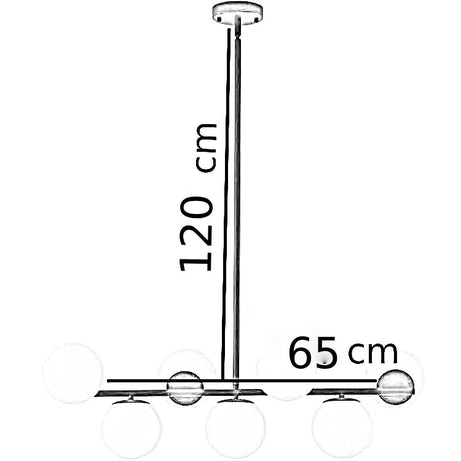 نجفة ستيل، 65*120 سم