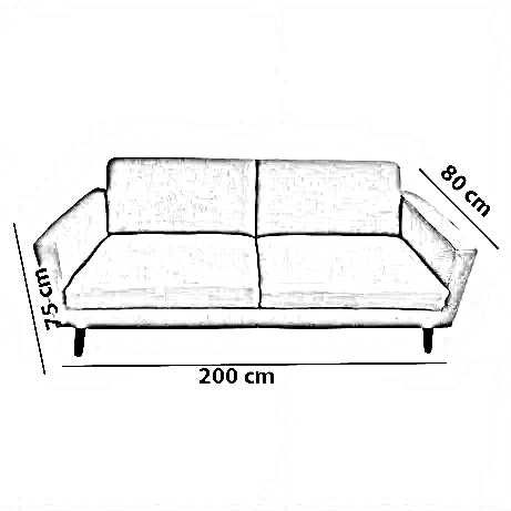 كنبة خشب زان، 200*80*75 سم
