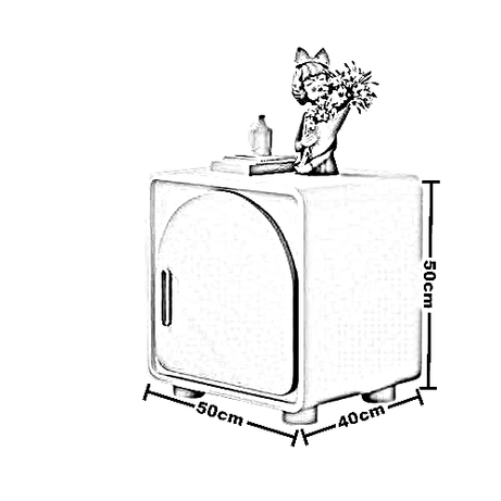 كومود خشب ام دي اف، 50*40*50 سم