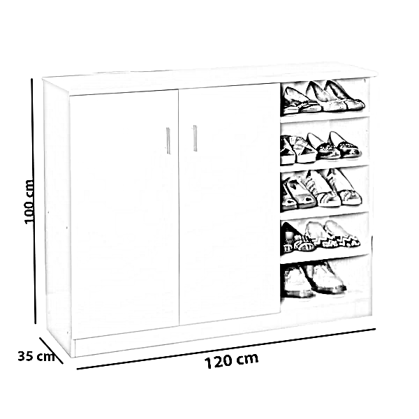 جزامة خشب ام دي اف، 120*35*100 سم