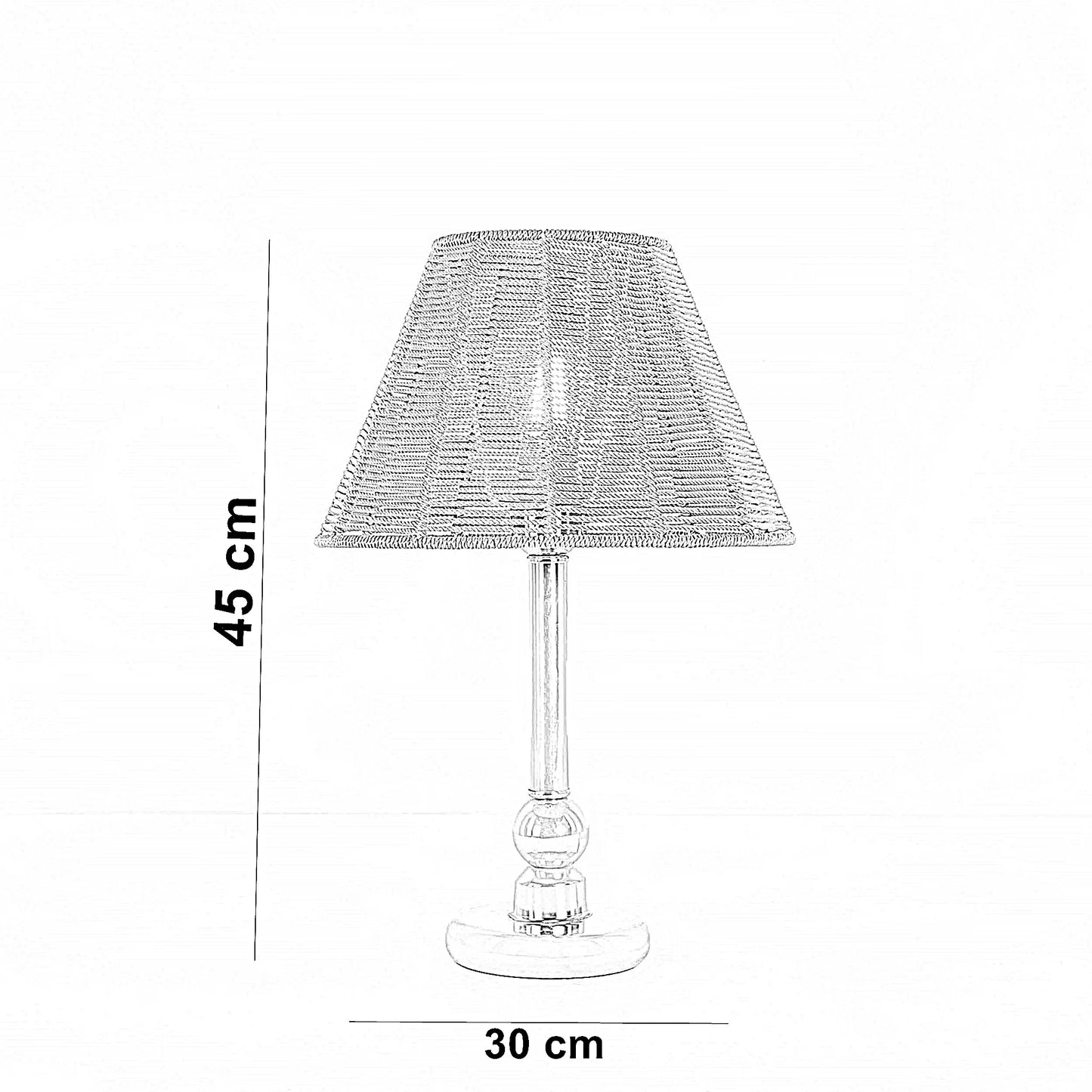 أباجورة معدن، 30*45 سم