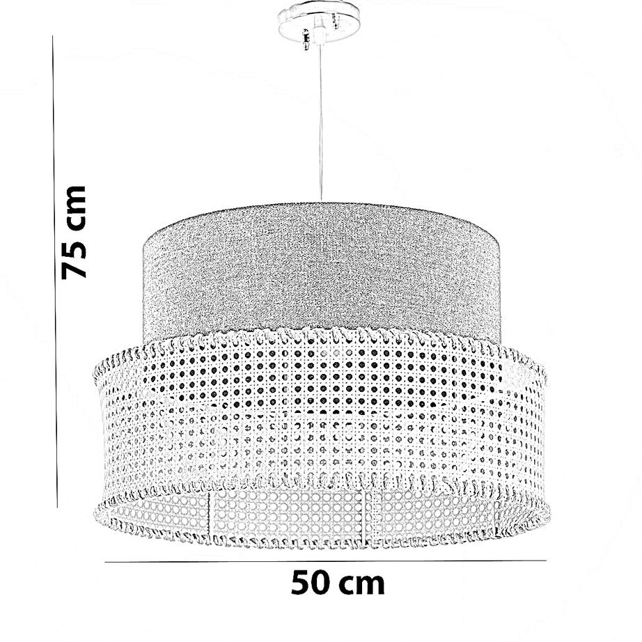 نجفة راتان، 50*75 سم