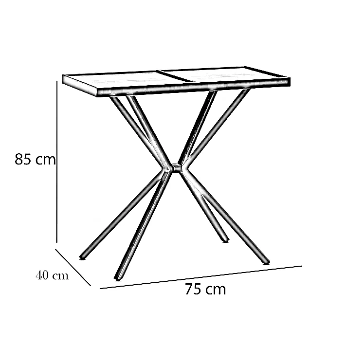 كونسول معدن، 75*40*85 سم