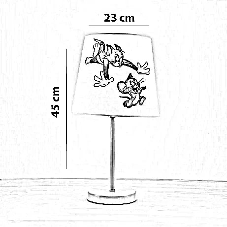 أباجورة أطفال معدن، 23*45 سم