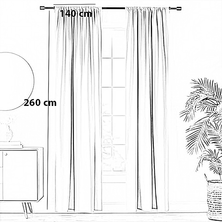 ستارة بوليستر، 140*260 سم