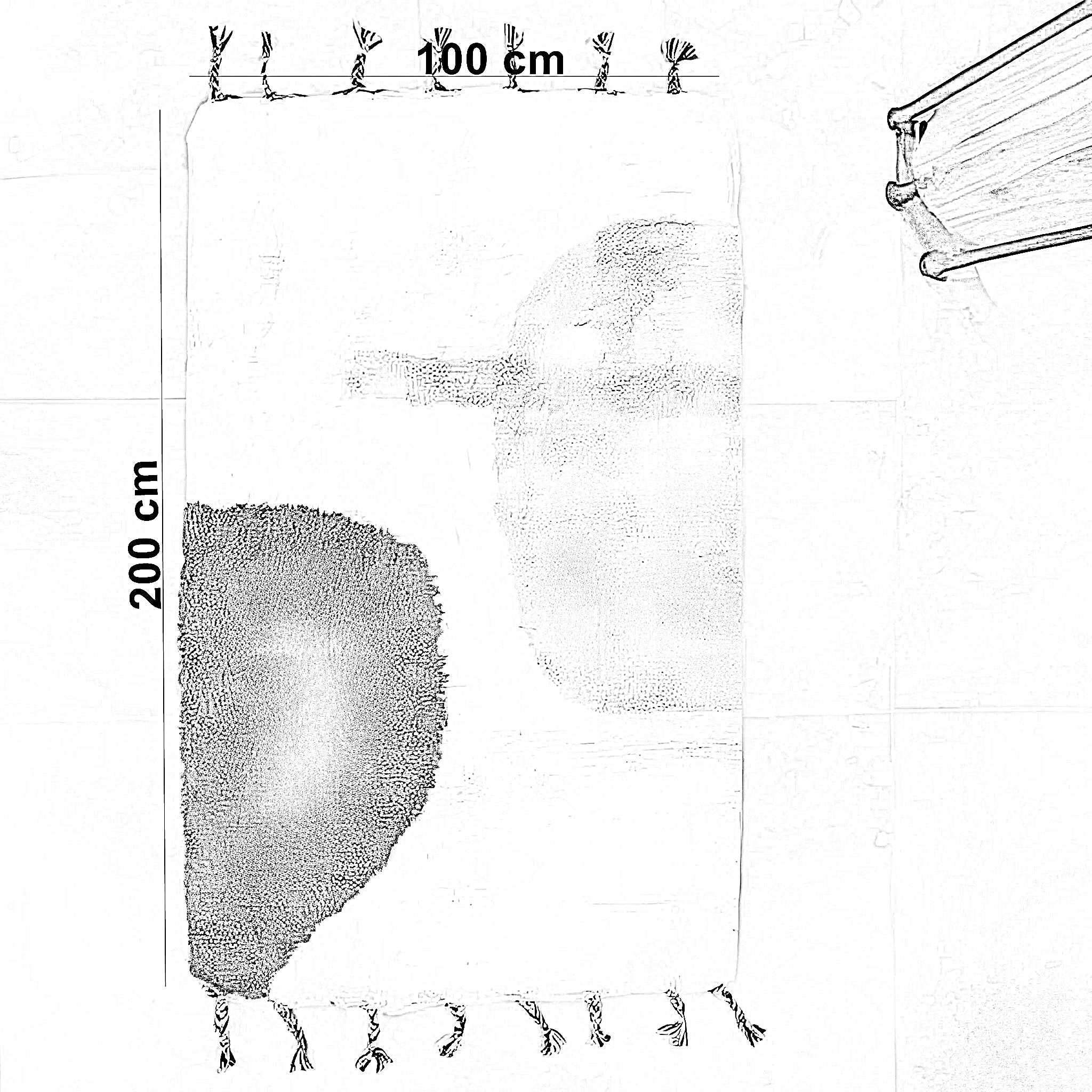 سجادة صوف، 100*200 سم
