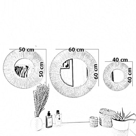 طقم مرايات خيش، 3 قطع
