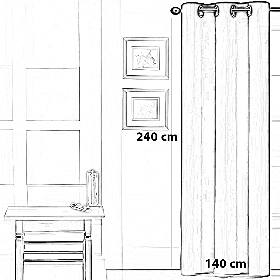 ستارة بوليستر، 140*240 سم