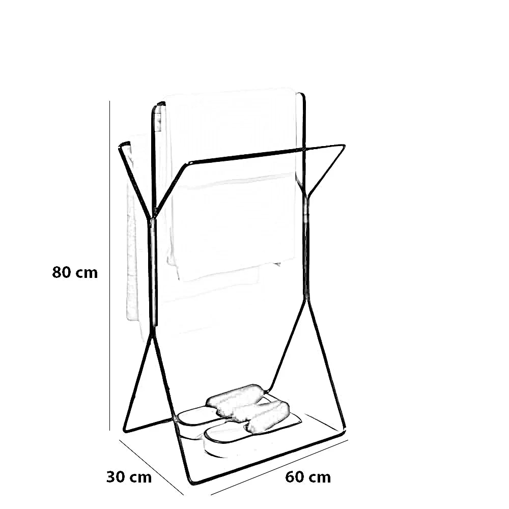 حامل مناشف ستيل، 60*30*80 سم